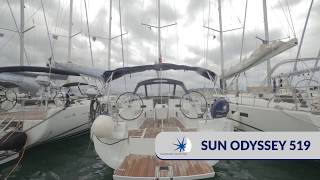 VIDEO CHECKIN SUN ODYSSEY 519 FURLING [upl. by Delinda]