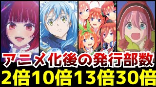 【衝撃】アニメ化が大成功した影響で原作の発行部数が大変な事になった作品がヤバすぎた【アニメ】【マンガ】【累計発行部数】 [upl. by Enaht]