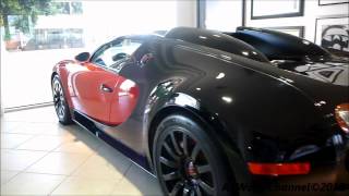 Bugatti Veyron 164 Red and Black With Tuned Black Rim Walkaround [upl. by Lainahtan]