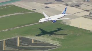 Tire falls off United flight taking off from SFO [upl. by Zerelda473]