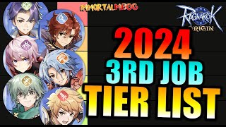 3RD JOB CLASS TIER LIST 2024  RAGNAROK ORIGIN [upl. by Harragan128]