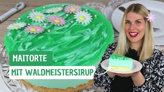 Maitorte mit Waldmeistersirup  Joghurttorte  Lecker und einfach gemacht  mit Jessys Küchenkunst [upl. by Einobe36]