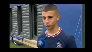 Interview Ismail Gharbi PSG sur son avenir [upl. by Pogue581]