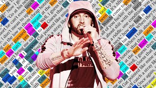 Eminem Doomsday Pt 2  Rhyme Scheme Highlighted [upl. by Elumas]