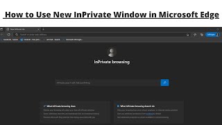 How to Use New InPrivate Window in Microsoft Edge  Basics Of Computer007 [upl. by Andryc579]