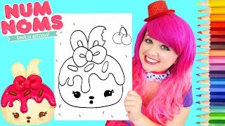 Coloring Num Noms Cheery Cherie Coloring Book Page Prismacolor Pencils  KiMMi THE CLOWN [upl. by Ymarej]