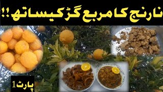 Naranj Ka Murraba Gurr Ke Sath  نارنج کا مربع گڑ کیساتھ  Tangerine Jam With Jaggery  Recipe no 1 [upl. by Auqeenwahs]