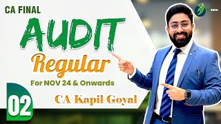 Lec 2CA Final Audit Regular Course For Nov 24 amp onwards exam by CA Kapil Goyal SA 320 Materiality [upl. by Maurey]