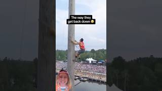 🏆🏗️ Epic Pole Climb Challenge 🚀 poleclimbing epicmoments challengeaccepted adventuretime [upl. by Anali912]