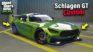 GTA 5 Online BENEFACTOR SCHLAGEN GT Customization amp Test  MercedesAMG GT [upl. by Acsot]