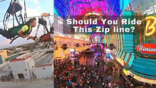 Las Vegas Zip Line Downtown Slotzilla [upl. by Tnomal25]