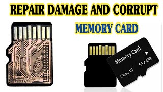 How to repair memory card in 4 minutes Damage SD card repair easy trick [upl. by Oconnor]