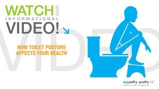 Squatty Potty® toilet stool How toilet posture affects your health [upl. by Ainar]