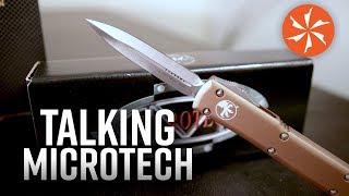 KnifeCenter Talks Microtech Featuring the Ultratech and SOCOM Elite [upl. by Wearing]