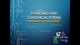 Standard and Canonical Forms  Minterms and Maxterms  Tagalog [upl. by Aikar]