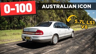 2001 Holden Statesman 57L LS1 V8 WH 0100 amp exhaust sound [upl. by Nnaeerb]