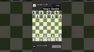 Kings Gambit 💀🔥chess shorts youtubeshorts shortvideo [upl. by Annai749]