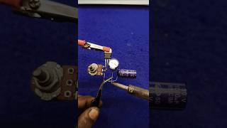 VOLTAGE REGULATION TECHNIQUE WITH LM317T⚡️⚡️👆youtubeshorts electronic [upl. by Adivad]