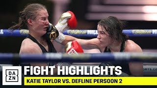 HIGHLIGHTS  Katie Taylor vs Delfine Persoon 2 [upl. by Ardnnek]