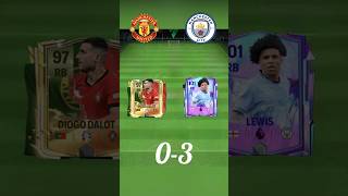 Man city Vs Man United 2425 squad 🔥fcmobile fc25 fifa football shorts [upl. by Gniw]