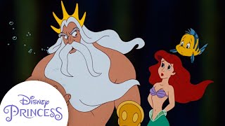 King Triton Warns Ariel  The Little Mermaid  Disney Princess [upl. by Einnil652]