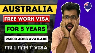 Australia Free 5 Year Work Visa 2024  Australia Jobs for Indians  Public Engine [upl. by Henarat]