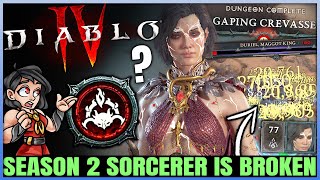 Diablo 4  Sorcerer is Best MOST POWERFUL Class in Game Now  Easy Duriel at 76  Season 2 Review [upl. by Aprile]