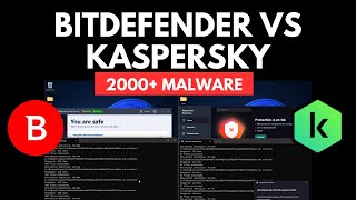 Kaspersky vs Bitdefender Test vs 2000 Malware [upl. by Atrahc28]