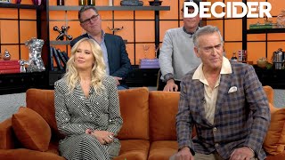 Hysteria’s Bruce Campbell amp Anna Camp Talk UFOs amp Contacting Their Future Selves With A Ouija Board [upl. by Nnairak]