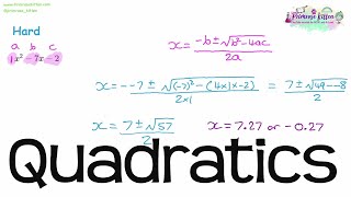 Solving Quadratics  Revision for Maths ALevel and IB [upl. by Hokanson]