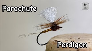 Parachute Perdigon  Fly Tying Tutorial  Nymph To Dry Fly Series [upl. by Leval]