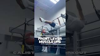 Calisthenics workout frontlever [upl. by Sydelle]