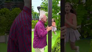 Oh No My Grandpas Stuck to a Pole 😂 prank [upl. by Eadie192]