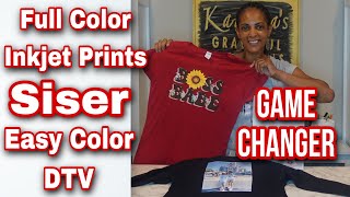 Full Color Images with my Inkjet Printer on ANY FABRIC SISER EASY COLOR DTV [upl. by Leahcimrej]