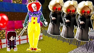 PALHAÃ‡O IT A COISA PROTEGE BEBÃŠ DE UM APOCALIPSE DA NOIVA DO CHUCKY NO MINECRAFT [upl. by Edvard]