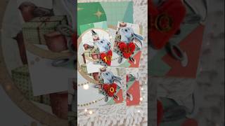 Calendrier de lavent jour 10 christmas calendrierdelavent christmascards papercraft [upl. by Adore]