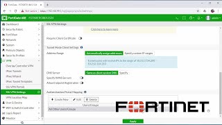 Fortinet How to Setup SSLVPN to Remotely Connect to a FortiGate firewall [upl. by Aekan20]