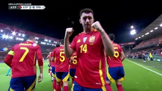 Aymeric Laporte GoalSpain vs Serbia 10 All Goals and Extended Highlights [upl. by Nnahsal674]