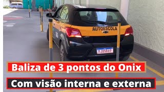 Baliza de 3 pontos do Onix com visão interna e externabaliza [upl. by Gean]