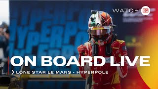 POLE POSITION Giovinazzi in car 51 at Lone Star Le Mans  Ferrari Hypercar [upl. by Mic886]