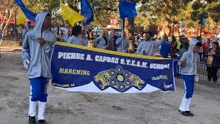 Pierre A Capdau School Marching Jaguars Band 2024 Pre Orpheus Parade New Orleans [upl. by Procter907]