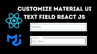 How to Customize Material UI TextField in React JS [upl. by Hike]