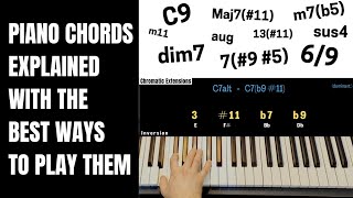 Chord Symbols Explained  With Smooth Ways to Play them on Piano [upl. by Honniball]