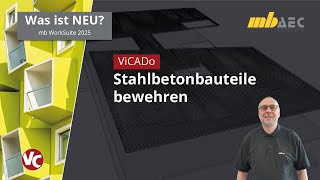 Stahlbetonbauteile bewehren Gebäude A C Effiziente Planung mit der mb WorkSuite mbinar 24S72 [upl. by Aislehc775]