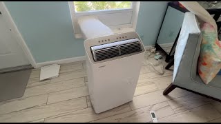 How to assemble and use a Toshiba 14000 BTU Portable Air Conditioner [upl. by Rafter]