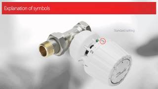 Danfoss radiator thermostat explanation of symbols on your RA2000 radiator thermostat [upl. by Aydni]