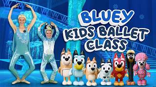 BLUEY Ballet Class 🩰 With Elsa KIDS BALLET CLASS [upl. by Nanaek213]