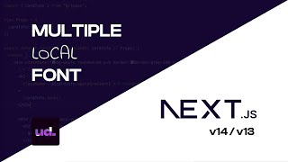 How to add the Multiple LocalExternal Fonts to our NextJS14 Projector NextJS13 [upl. by Chip163]