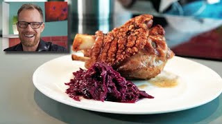 How to make a bavarian pork knuckle  shank German Recipes by klaskitchencom [upl. by Chadd163]