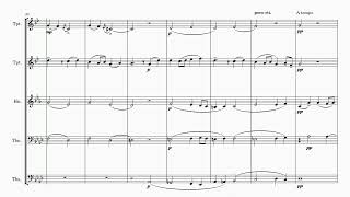 Francisque Darcieux  Noël Bressan arr for Brass Quintet  Sheet Music Arrangement [upl. by Jadda]